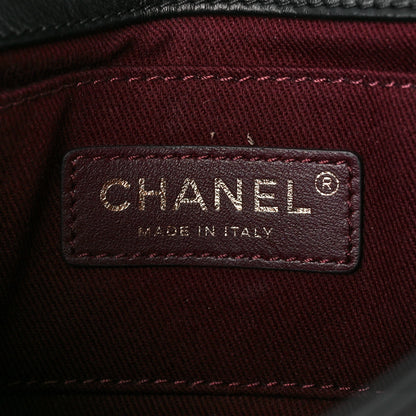 Chanel Calfskin Chevron Stitched Coco Waist Bag Black 7 of 11