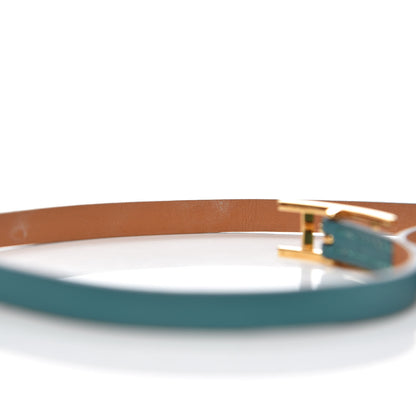 Hermes Swift Hapi 3 MM Triple Tour Bracelet S Malachite 7 of 12