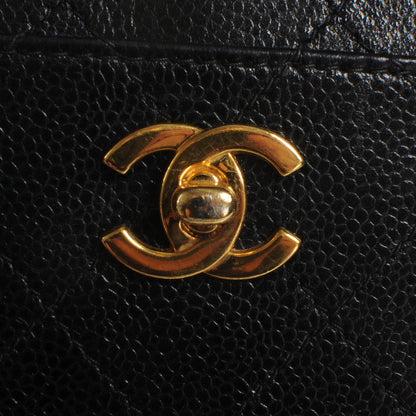 Chanel Caviar Diamond Stitched Shoulder Bag Black 5 of 9