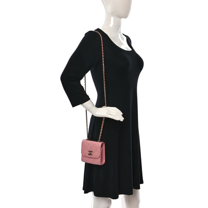 Chanel Lambskin Quilted Mini Trendy CC Clutch With Chain Pink 2 of 18