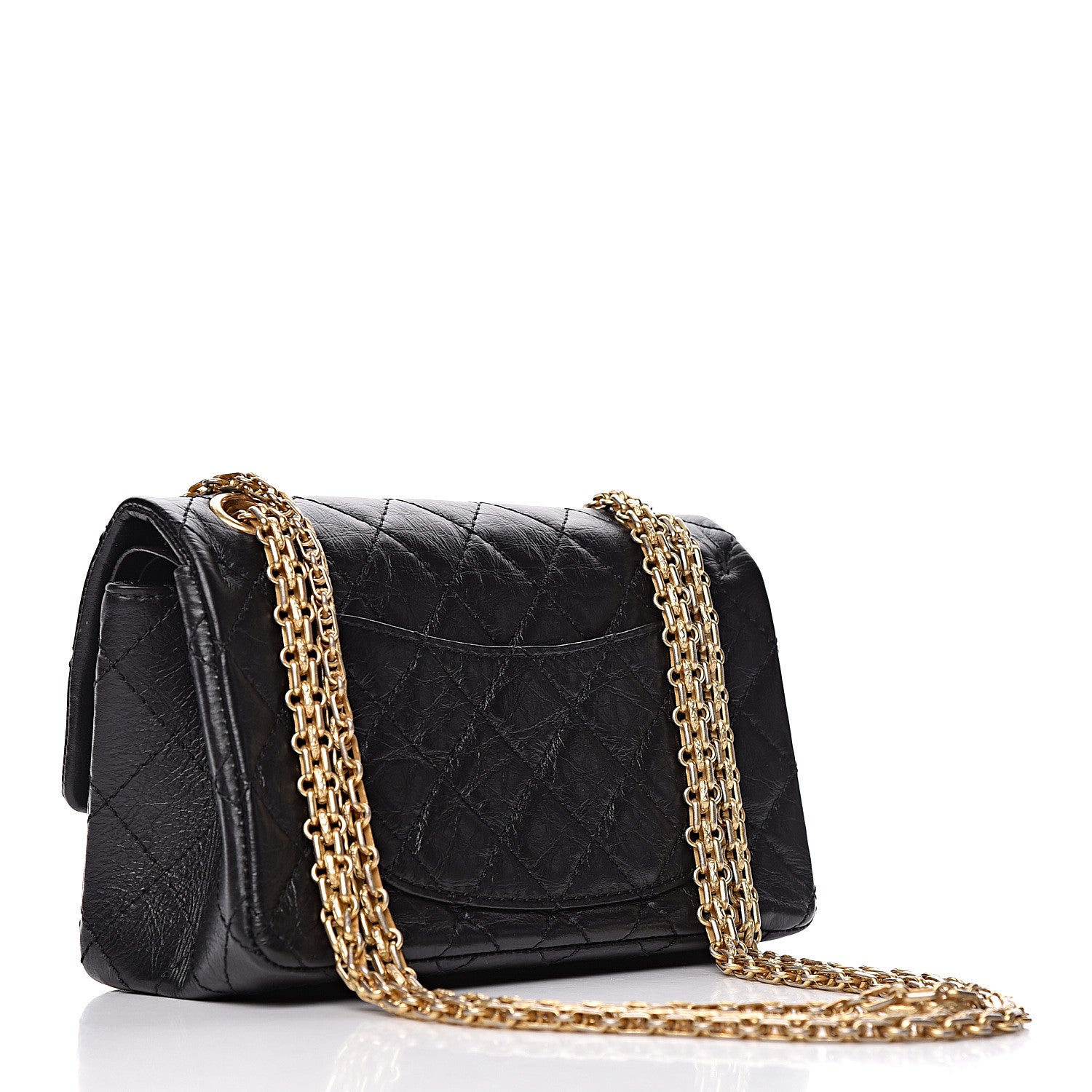 Chanel Aged Calfskin Casino 2.55 Reissue 224 Flap Black 3 of 10
