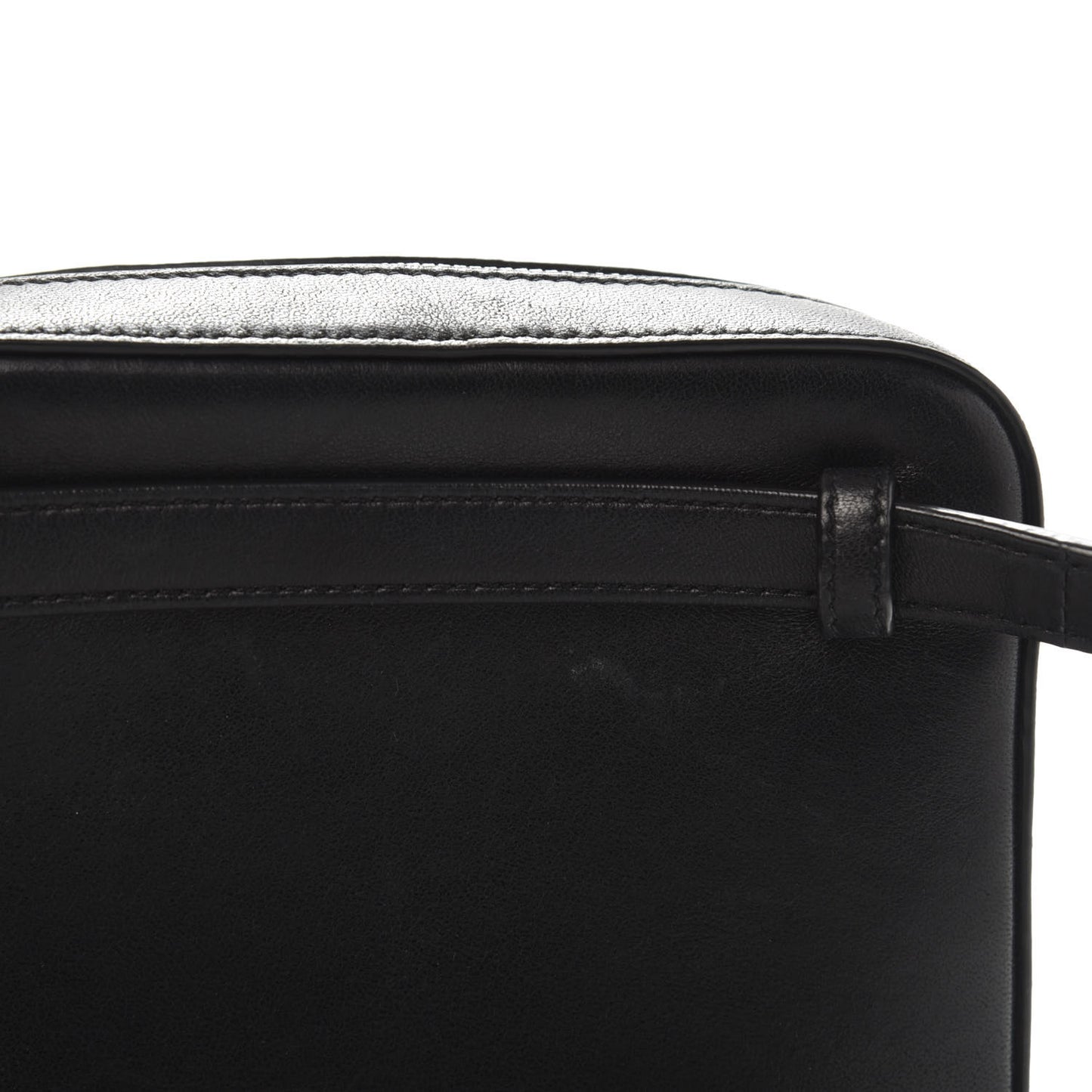 Lambskin Matelasse Vicky Monogram Belt Bag Black