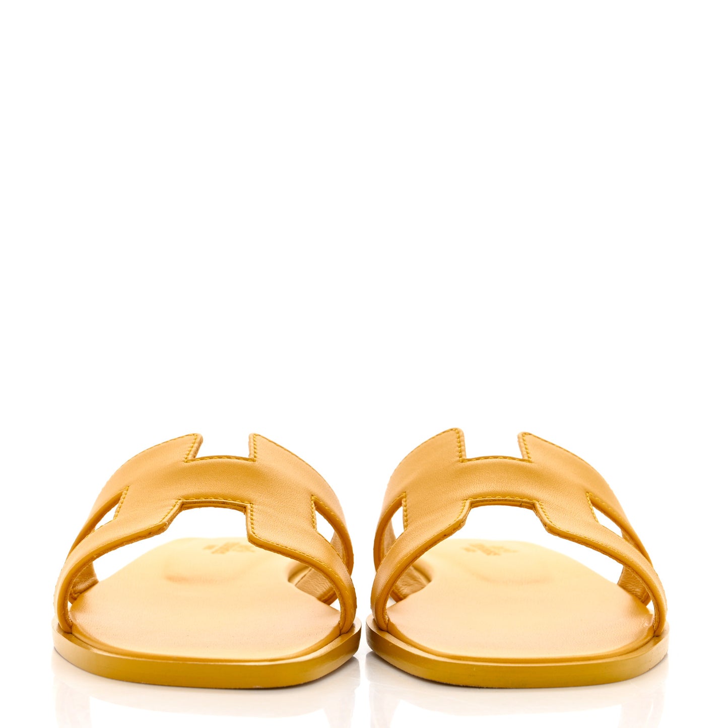 Calfskin Oran Sandals 36 Jaune Citron