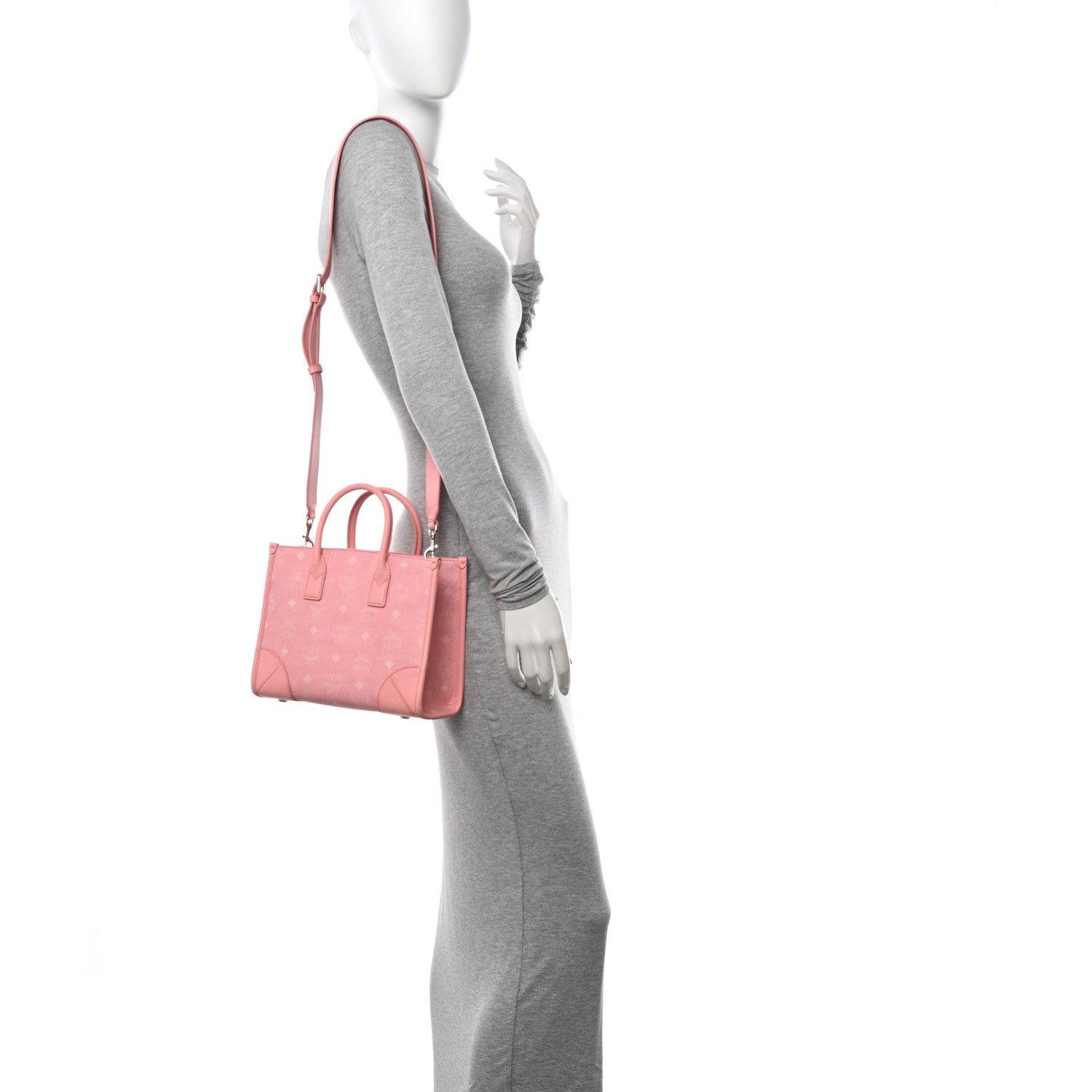 MCM Viestos Small Munchen Tote Blossom Pink 2 of 11