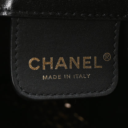 Chanel Shiny Lambskin Quilted Large Hobo Black 6 of 11