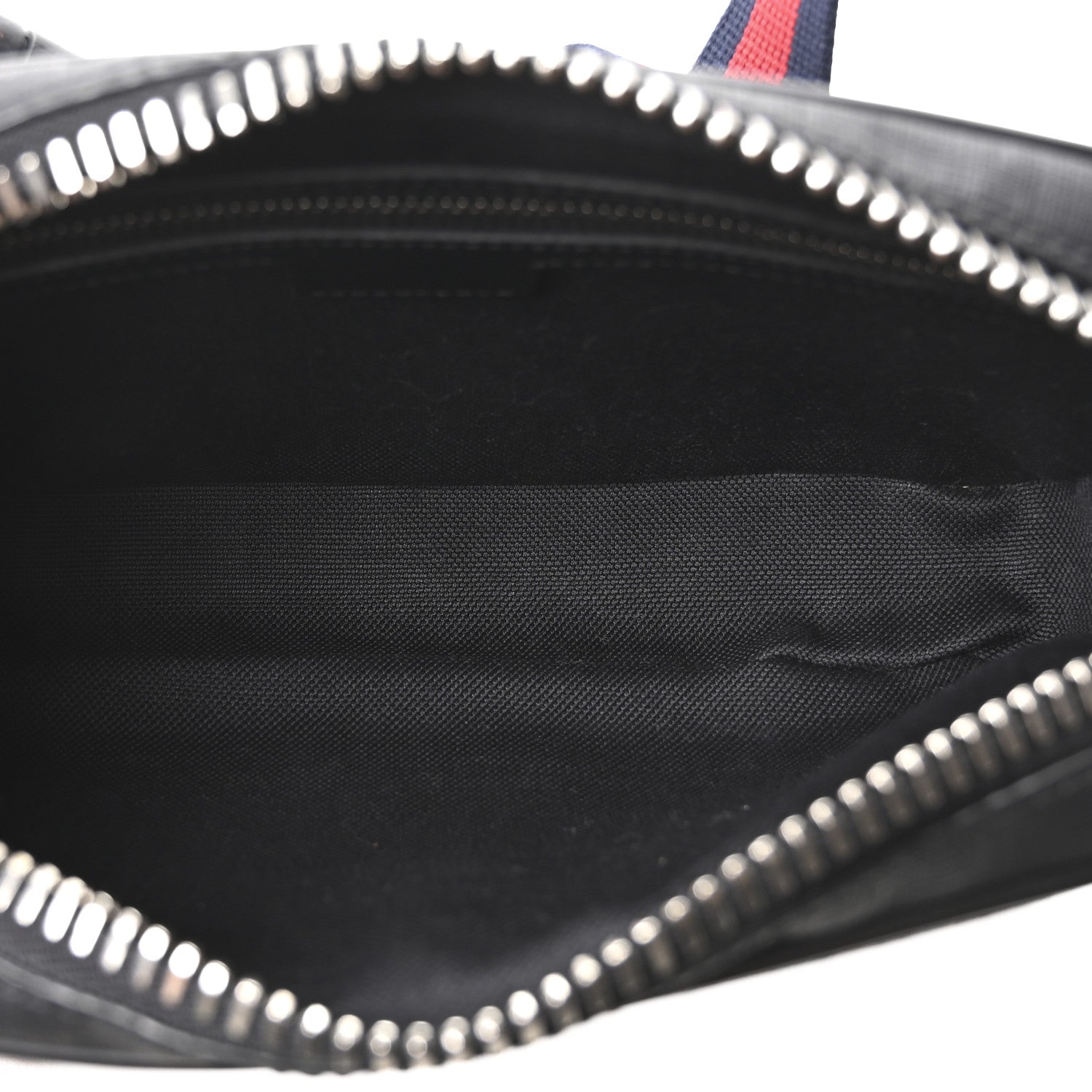 Gucci Soft GG Supreme Monogram Web Belt Bag Black Grey 4 of 9