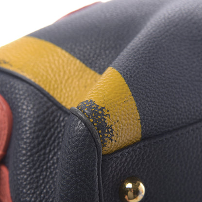 Burberry Grainy Calfskin Small The Bee Top Handle Storm Blue Bright Peony 9 of 21