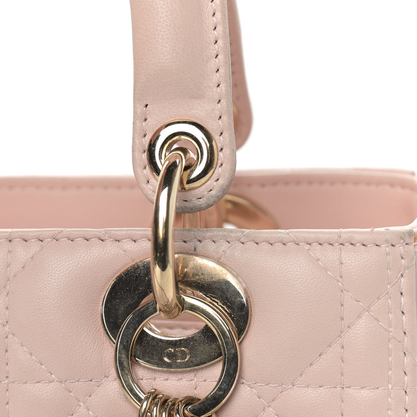 Lambskin Cannage Medium Lady Dior Light Pink