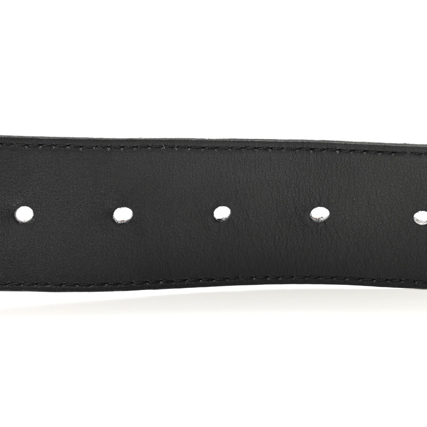 Louis Vuitton Monogram 40mm LV Shape Belt 100 40 Black White 5 of 6