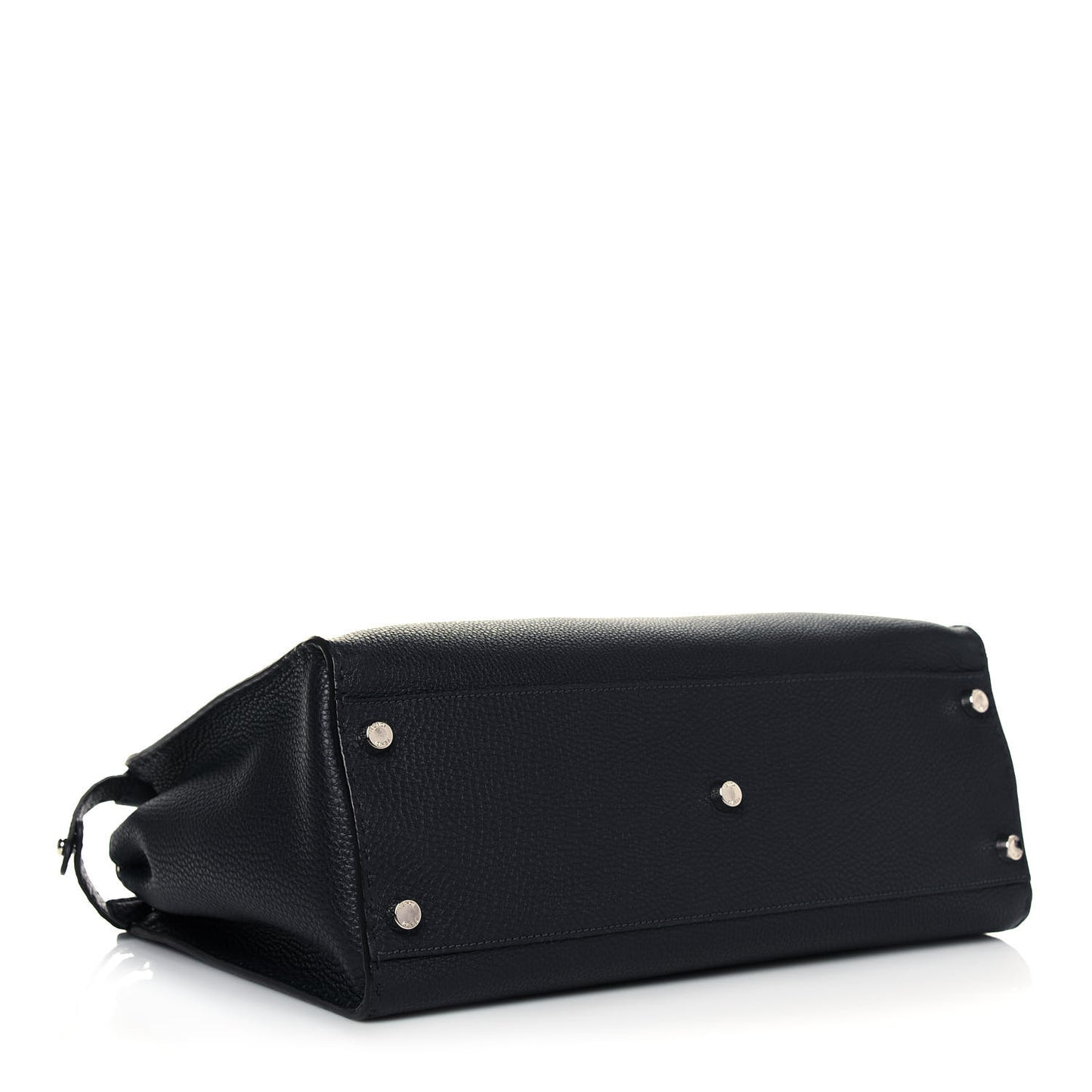 Cuoio Romano Selleria Bi-Color Large Mens Peekaboo Iconic Essential Satchel Lavagna Black