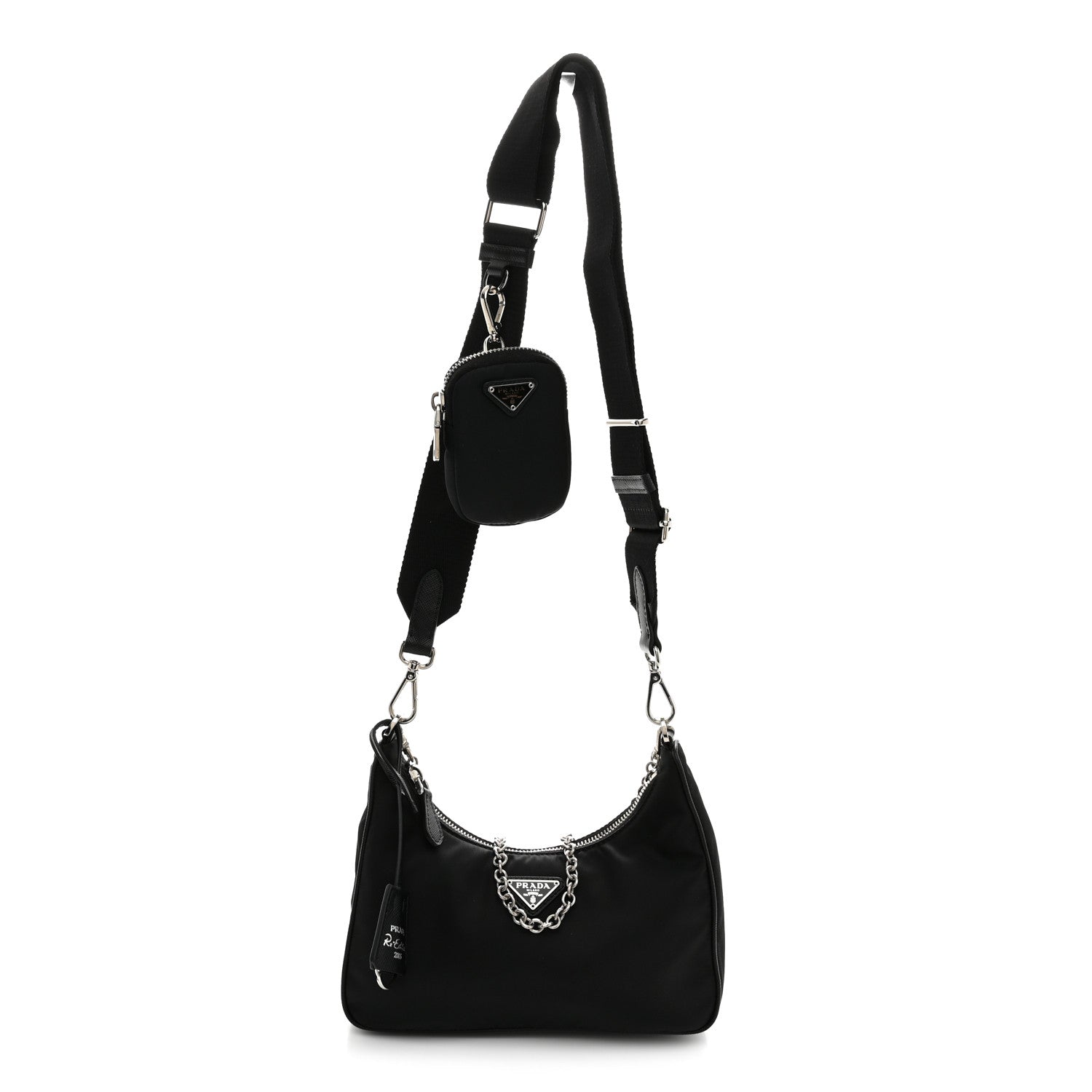 Prada Re-Nylon Saffiano Re-Edition 2005 Shoulder Bag Black 1 of 11