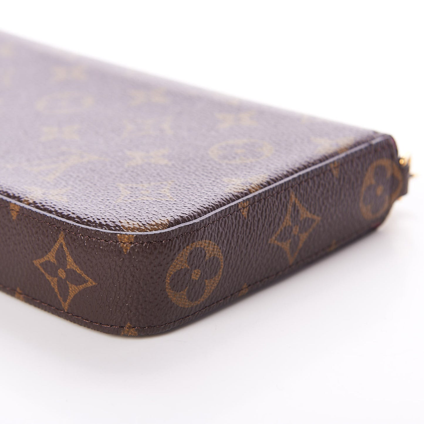 Monogram Pochette Felicie Chain Wallet Fuchsia