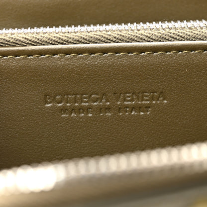 Bottega Veneta Nappa Intrecciato Zip Around Wallet Kaki Fondent Mustard 6 of 7
