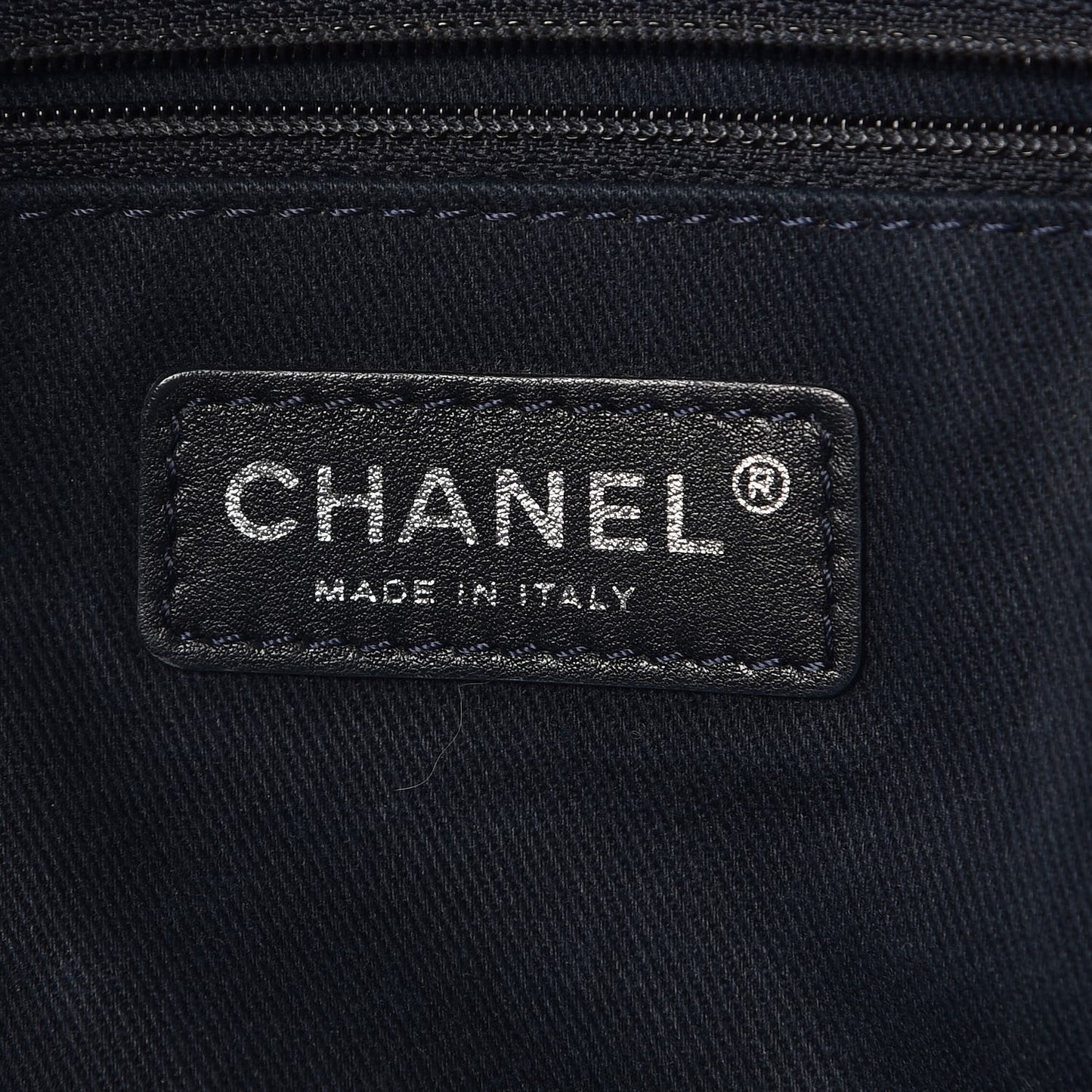 Canvas Small Deauville Tote Dark Blue