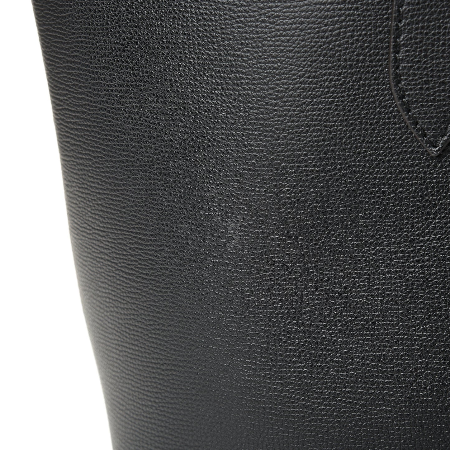 Grainy Calfskin Haymarket Colours Check Medium Zip Tote Black