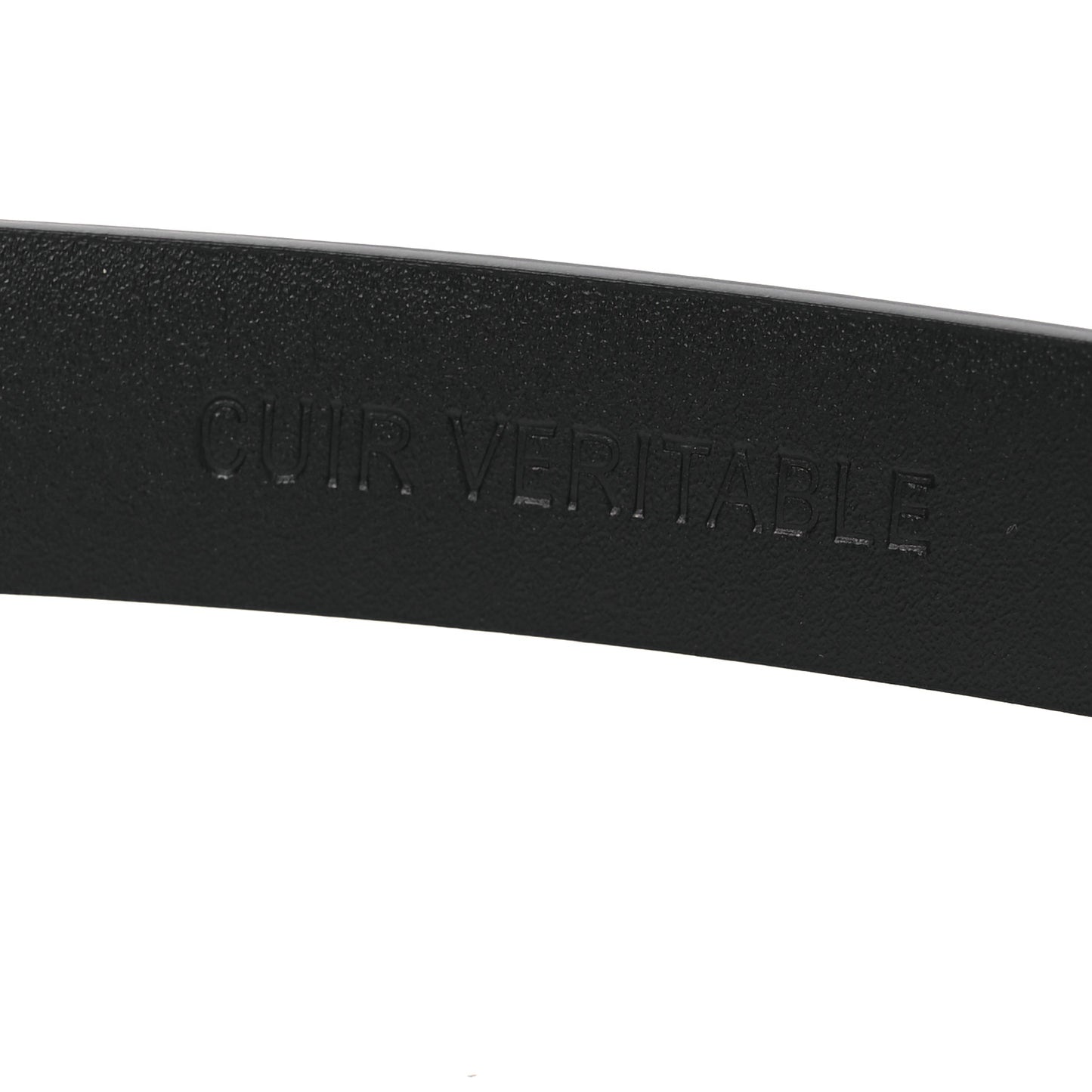 Calfskin Crystal Chain Logo Belt 75 30 Black