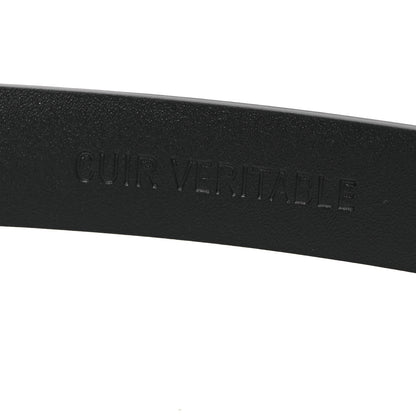 Chanel Calfskin Crystal Chain Logo Belt 75 30 Black 7 of 8