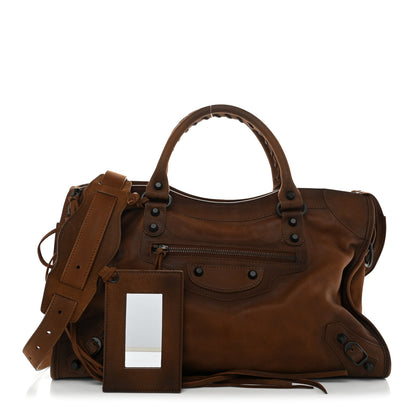 Balenciaga Arena Goatskin Classic Hardware Medium Le City Caramel 3 of 12