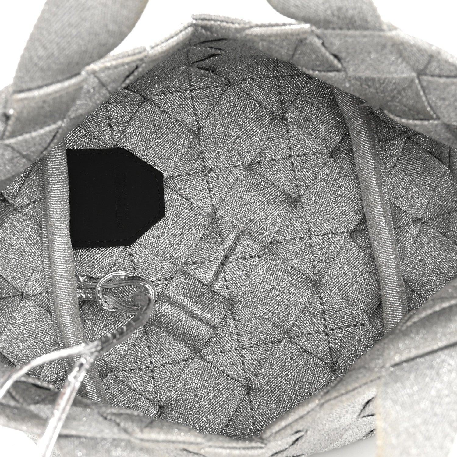 Bottega Veneta Webbing Maxi Intrecciato Mini Cassette Tote Silver 6 of 13