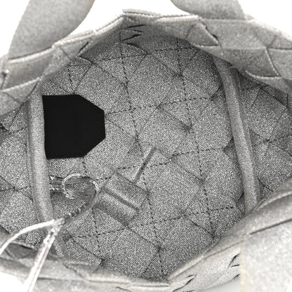 Bottega Veneta Webbing Maxi Intrecciato Mini Cassette Tote Silver 6 of 13