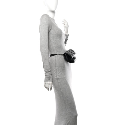 Chanel Calfskin Quilted CC Uniform Flap Belt Bag Black 2 of 12