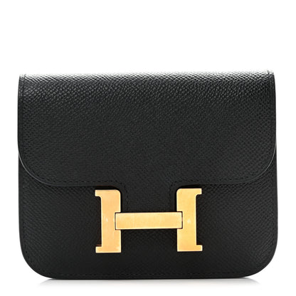 Hermes Epsom Constance Slim Wallet Black 1 of 10