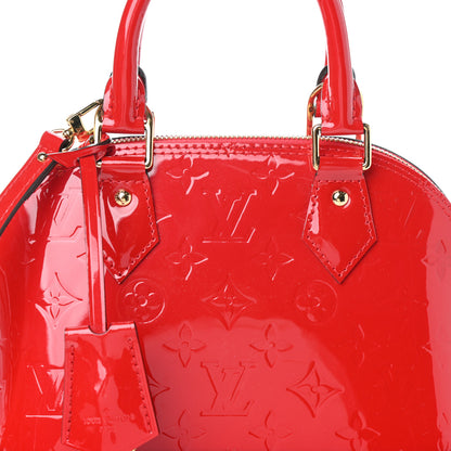 Louis Vuitton Vernis Alma BB Cherry 7 of 9