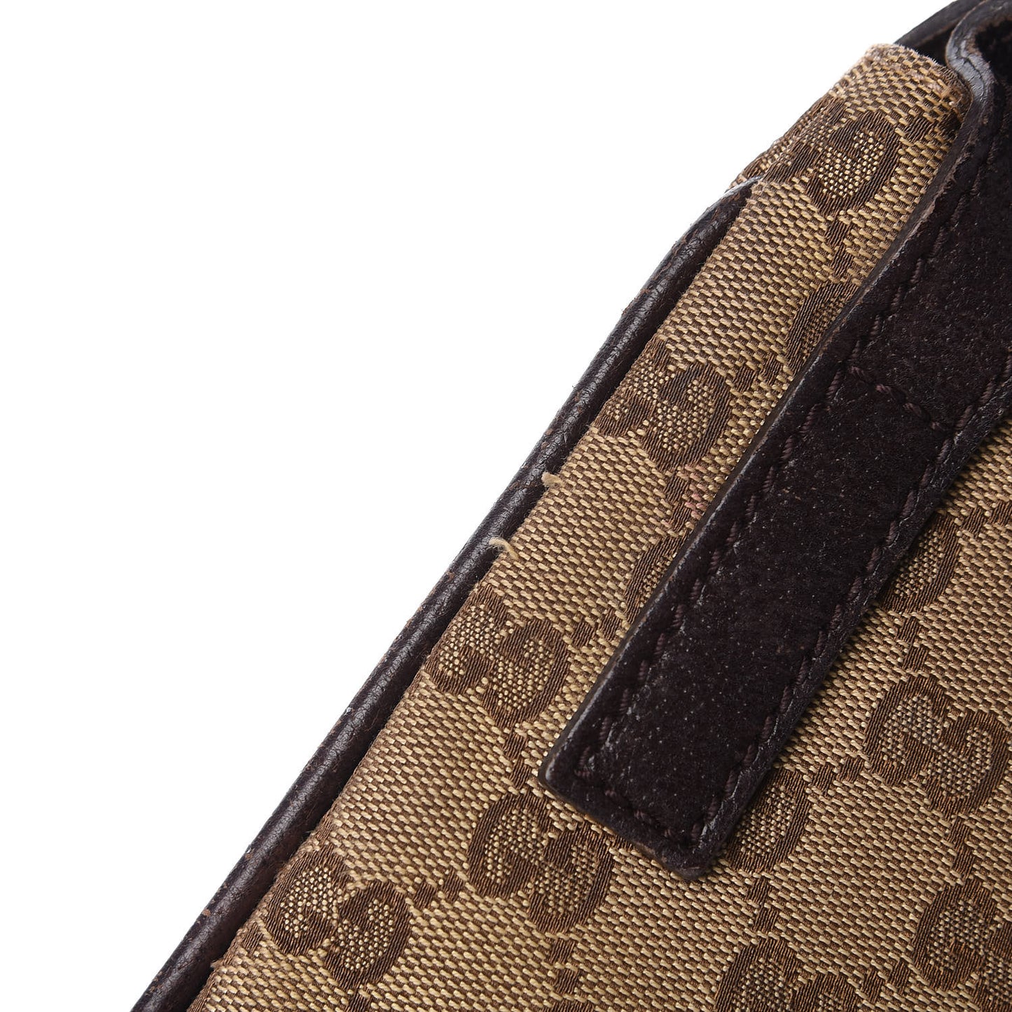 GG Plus Monogram Small Flat Messenger Bag Dark Brown