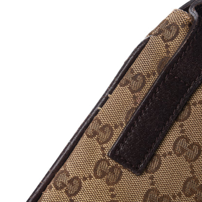 Gucci GG Plus Monogram Small Flat Messenger Bag Dark Brown 11 of 14