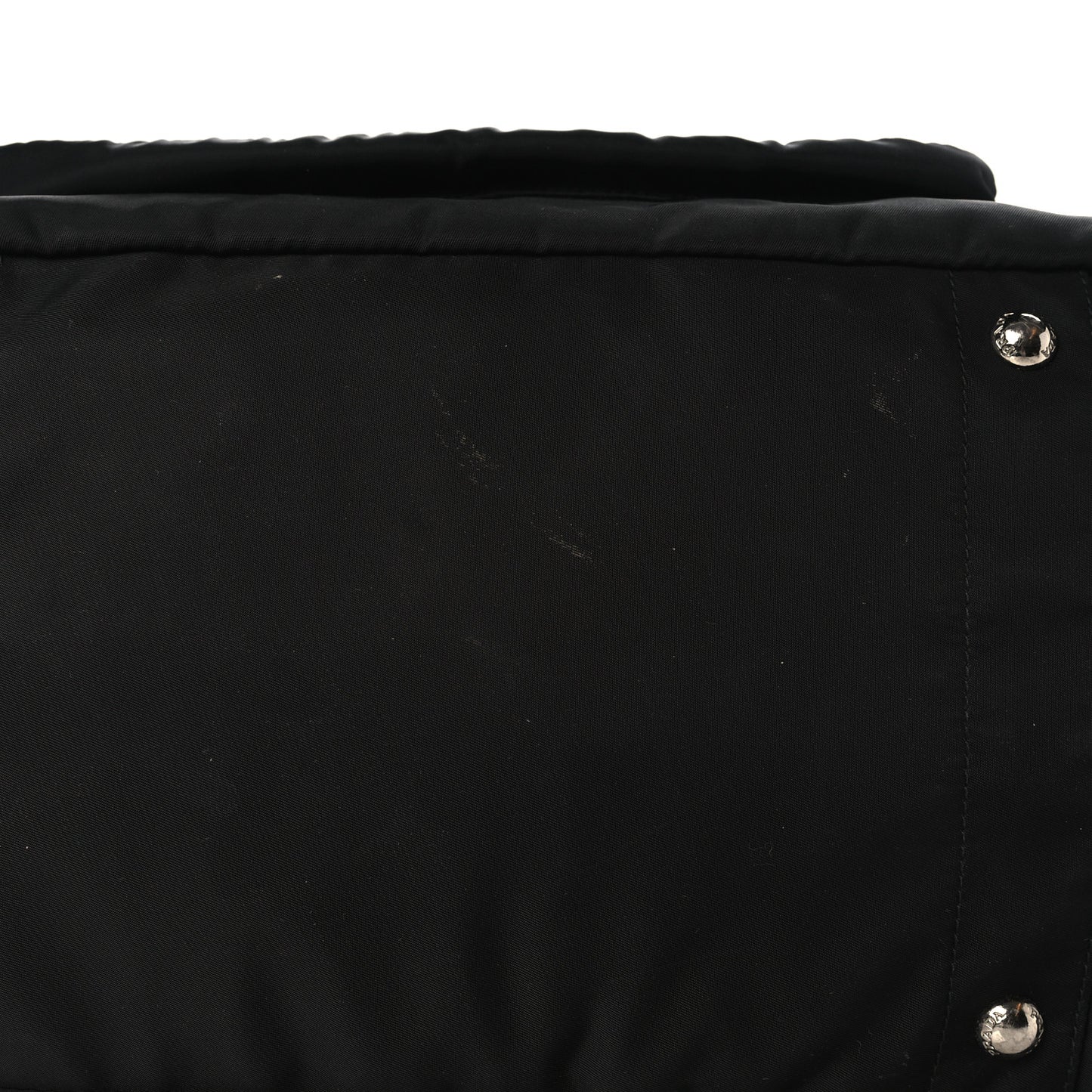 Tessuto Nylon Vela Diaper Bag Black