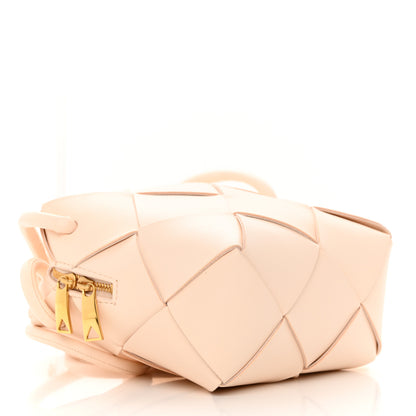 Bottega Veneta Lambskin Maxi Intrecciato Mini Cassette Camera Bag Macaroon 4 of 9