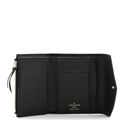 Louis Vuitton Empreinte Monogram Giant Victorine Wallet Black Beige 5 of 11