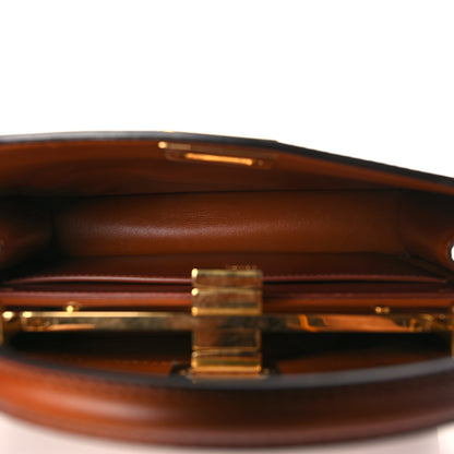 Fendi Vitello King Tamponato Medium Peekaboo I SEE U East West Satchel Cuoio 5 of 10
