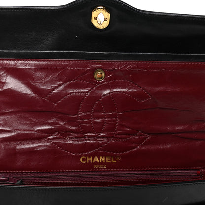 Chanel Lambskin Quilted Medium Double Flap Black 5 of 7