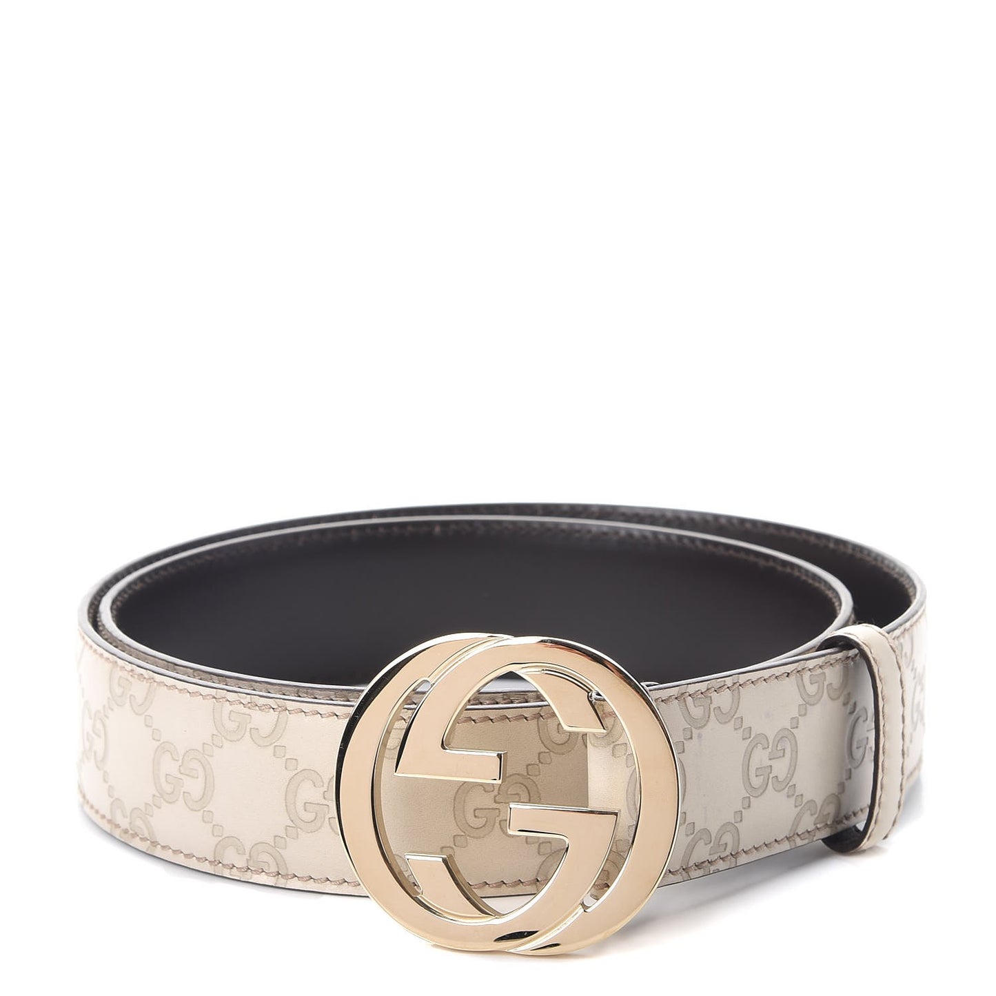 Guccissima Interlocking G Belt 95 38 Off White