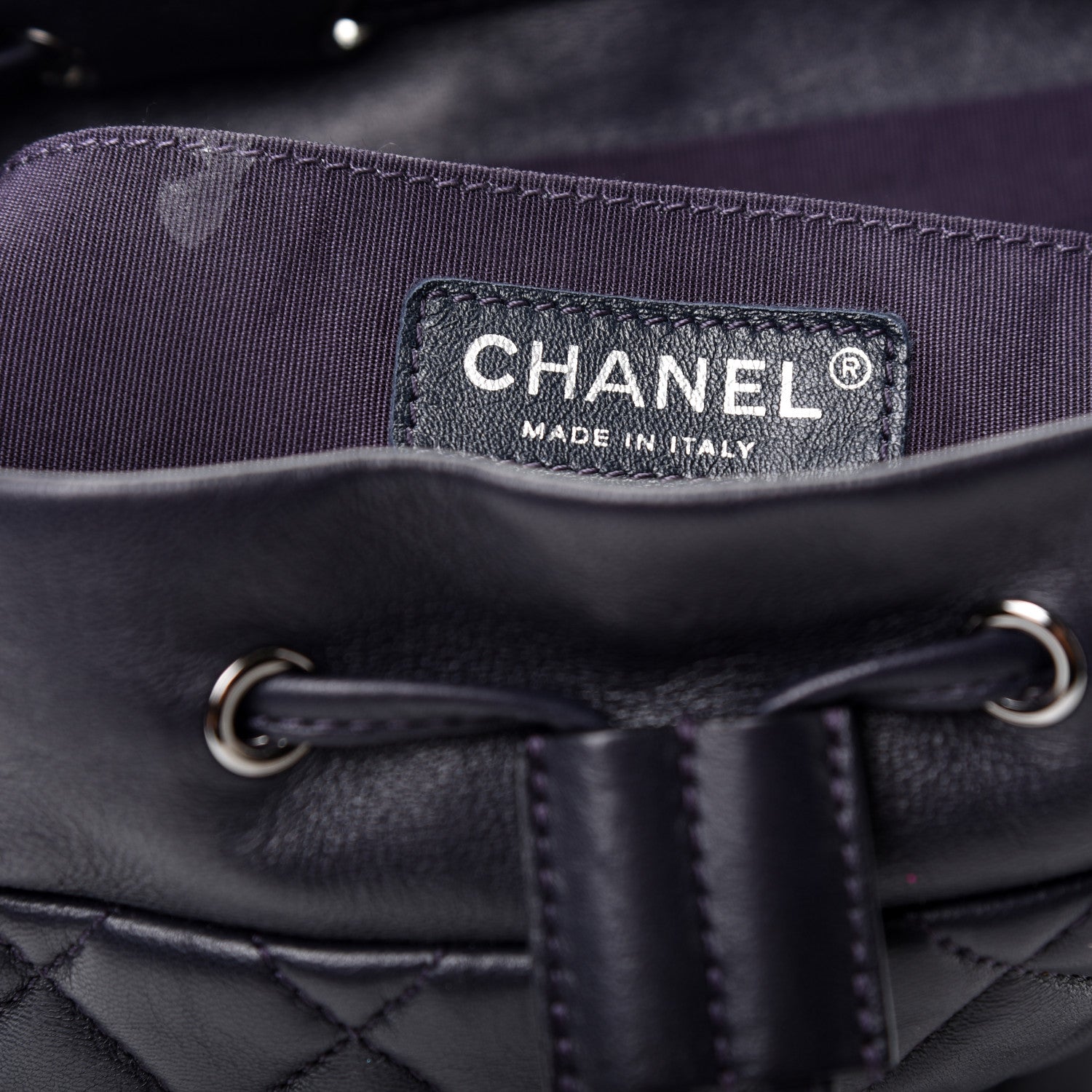 Chanel Lambskin Quilted Large Urban Spirit Backpack Navy 7 of 9