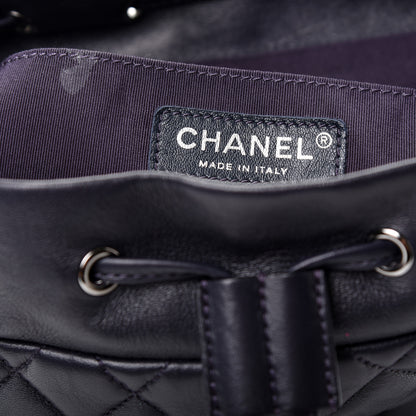Chanel Lambskin Quilted Large Urban Spirit Backpack Navy 7 of 9
