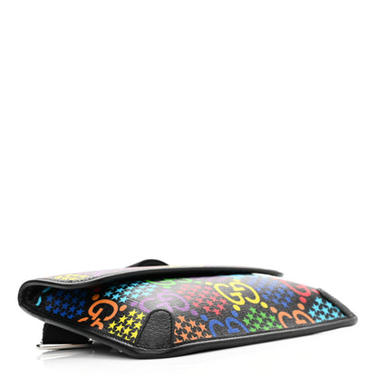 Gucci GG Supreme Monogram Psychedelic Slim Belt Bag Black 4 of 13
