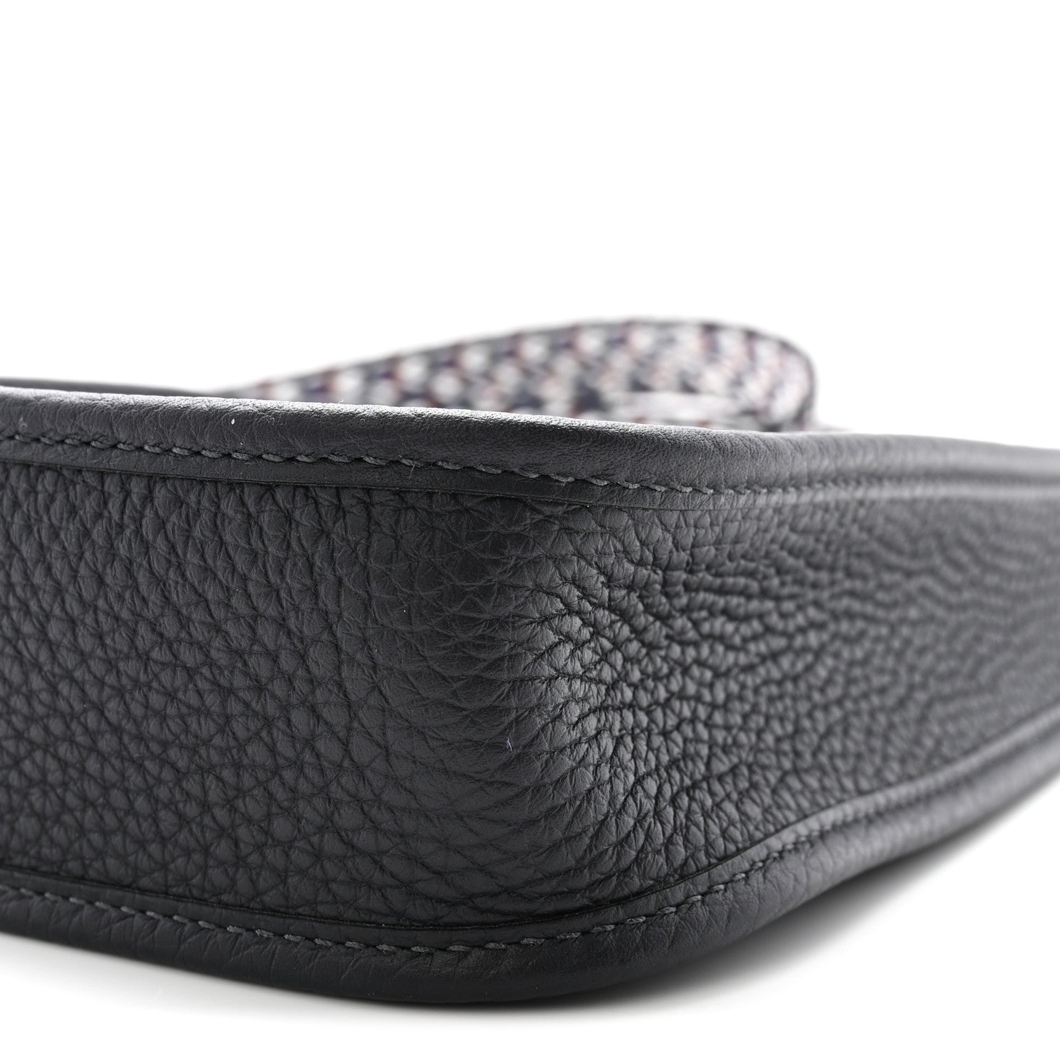 Hermes Taurillon Clemence Zigzag Evelyne TPM Caban Black Bleu