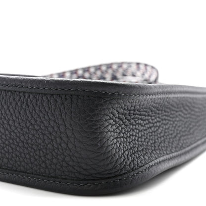 Hermes Taurillon Clemence Zigzag Evelyne TPM Caban Black Bleu Zellige Indigo 9 of 9