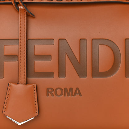 Fendi Vitello King Logo Embossed Medium By The Way Boston Bag Cuoio 8 of 10