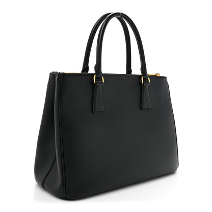 Prada Saffiano Lux Large Galleria Double Zip Tote Black 3 of 13