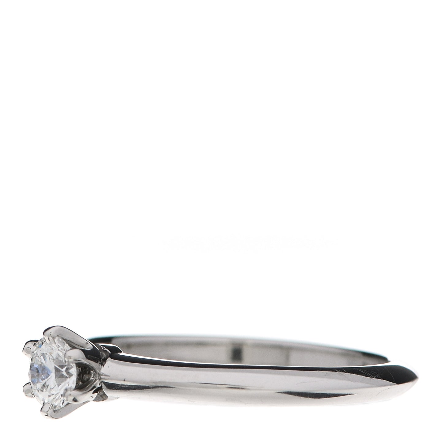 Platinum Diamond .23ct Solitaire Engagement Ring 51 5.75