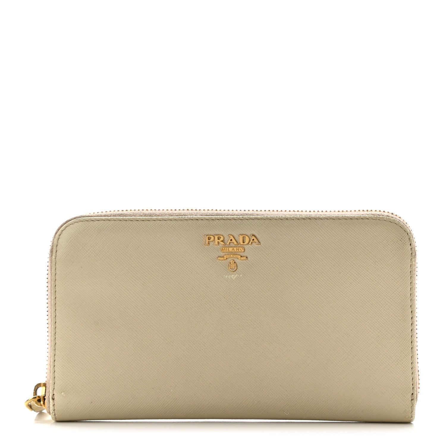 Prada Saffiano Metal Zip Around Wallet Cammeo 1 of 14