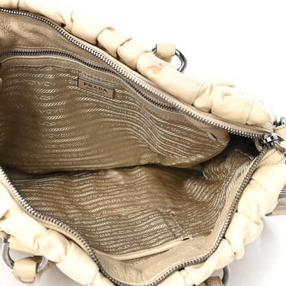 Prada Tessuto Nylon Gaufre Dressy Tote Sabbia 5 of 9