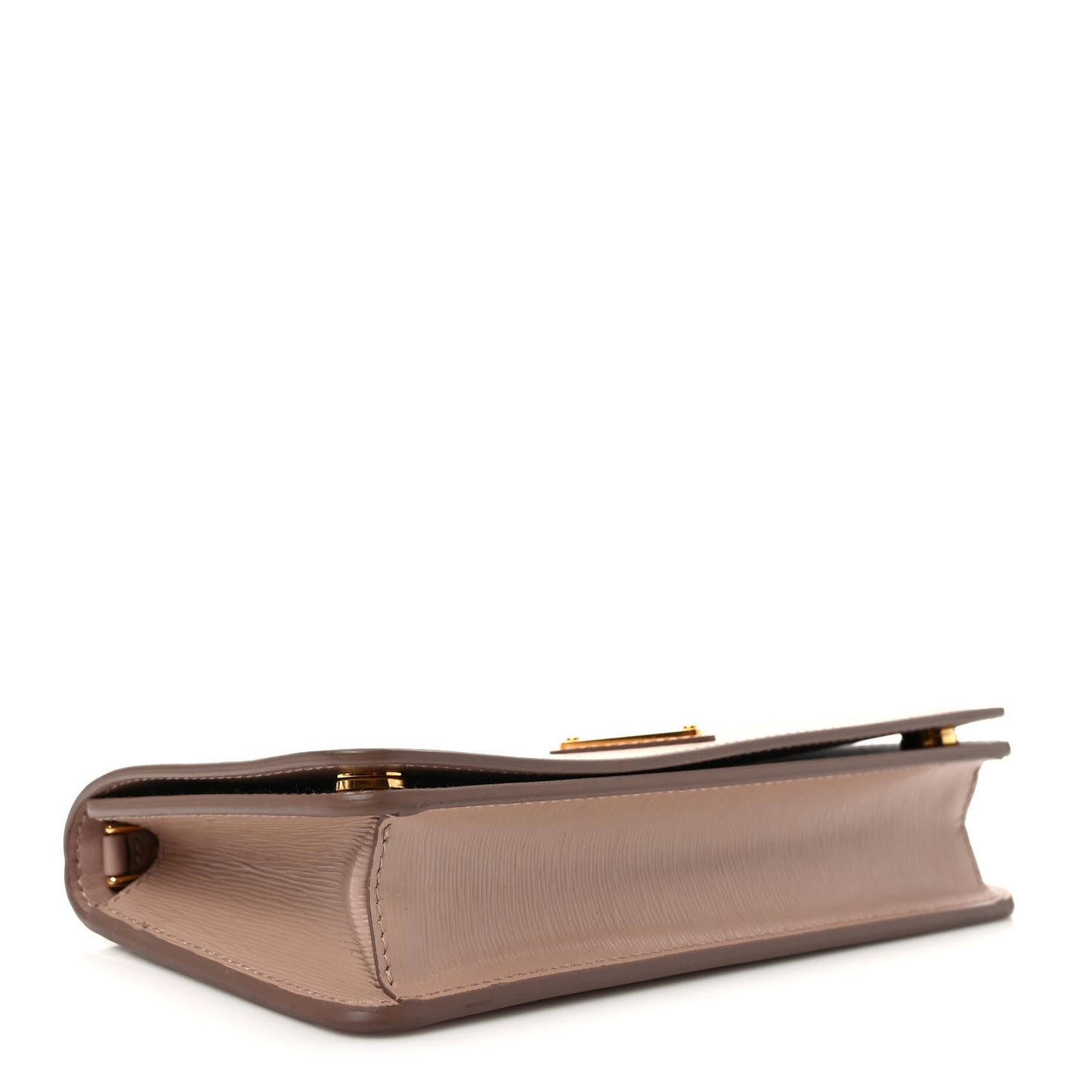 Vitello Move Triangle Logo Mini Crossbody Bag Cipria