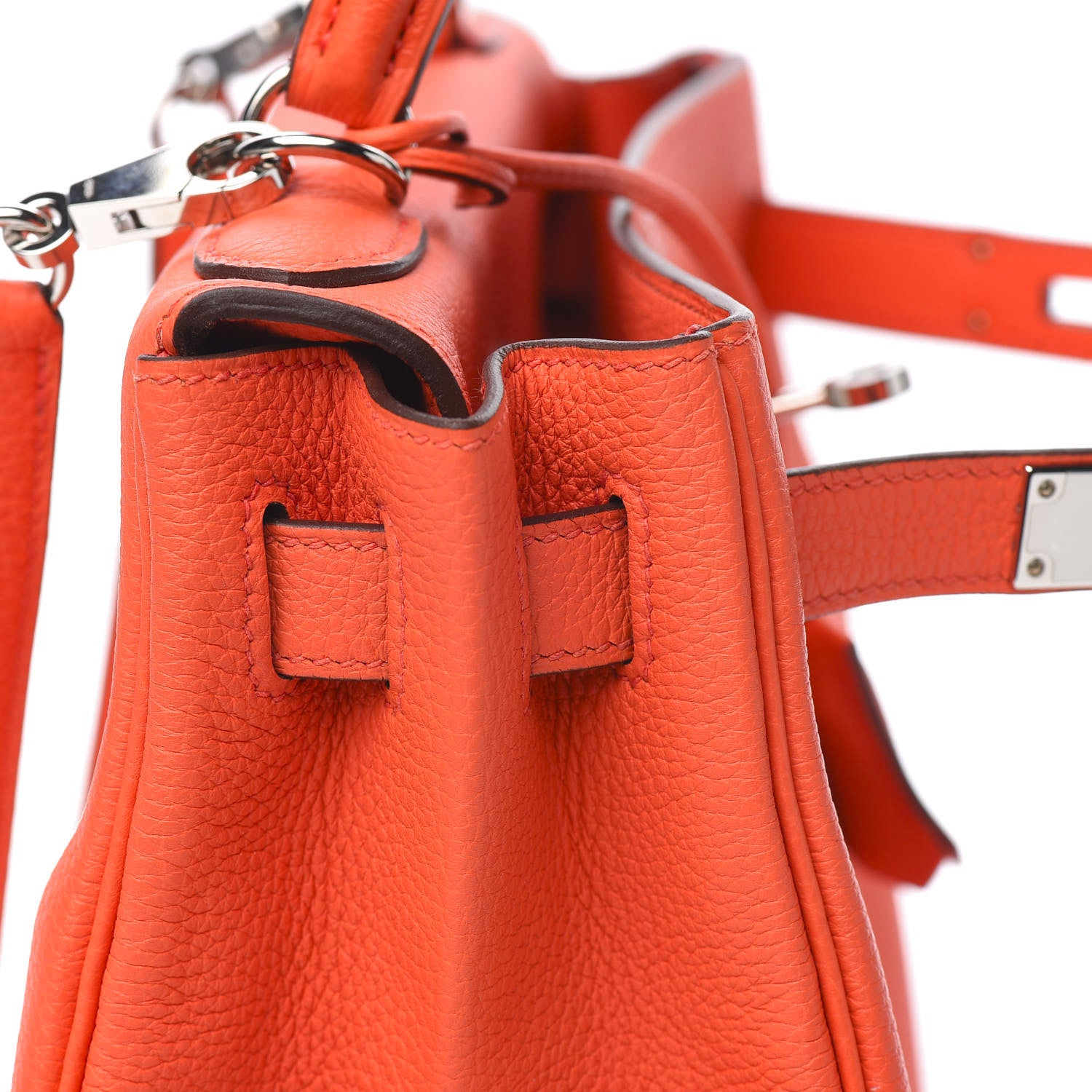 Hermes Togo Kelly Retourne 28 Poppy Orange 22 of 34