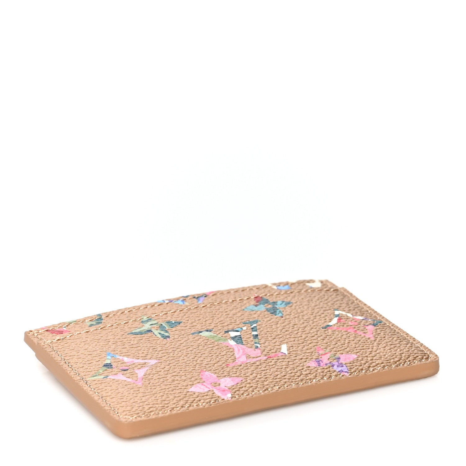 Louis Vuitton Metallic Monogram LV Garden Card Holder Gold 4 of 7
