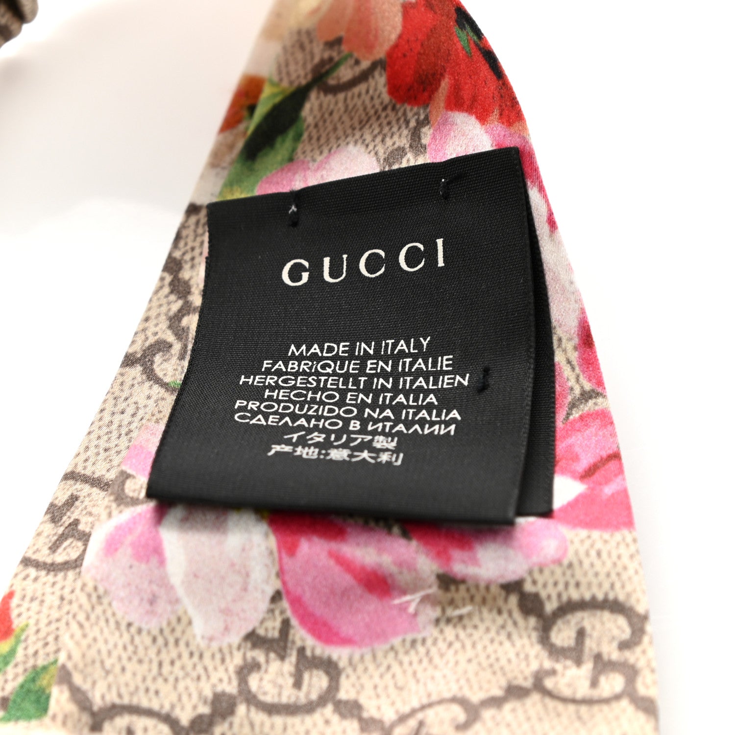 Gucci Silk Monogram Blooms Print Headband Antique Rose 4 of 5