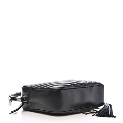 Saint Laurent Calfskin Matelasse Monogram Lou Camera Bag Black 3 of 9